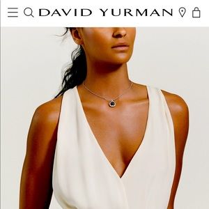 David Yurman Albion Pendant Onyx and Diamonds 11mm
